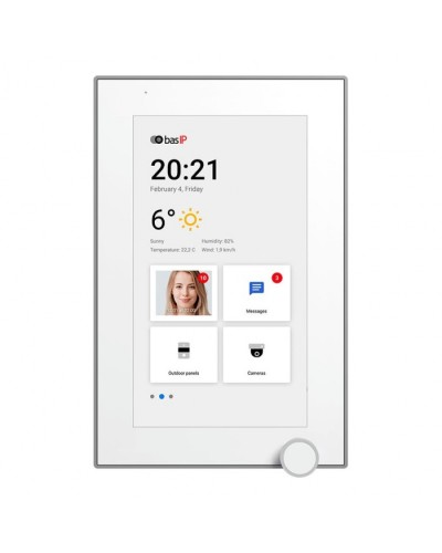 IP-видеодомофон BAS-IP AZ-07L WHITE в Оренбурге Абонентские IP устройства Pintop.ru