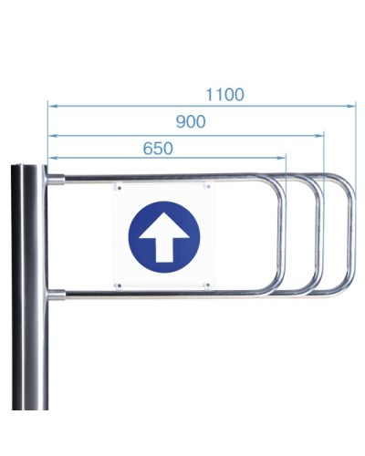 Створка для стойки калитки PERCo-AG-1100 (1100мм) в Оренбурге Ограждения Pintop.ru