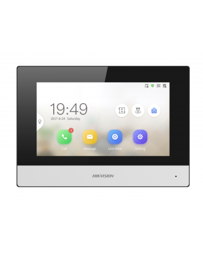 IP видеодомофон сенсорный с Wi-Fi Hikvision DS-KH6320-WTDE1 в Оренбурге Абонентские IP устройства Pintop.ru