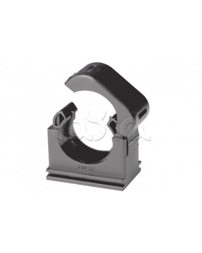Держатель с крышкой DN 12 мм, полиамид, цвет чёрный DKC (PASW12N) в Оренбурге Держатели, клипсы, скобы Pintop.ru