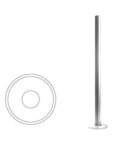 Стойка ограждения базовая (антик серебро) Oxgard в Оренбурге Ограждения Pintop.ru