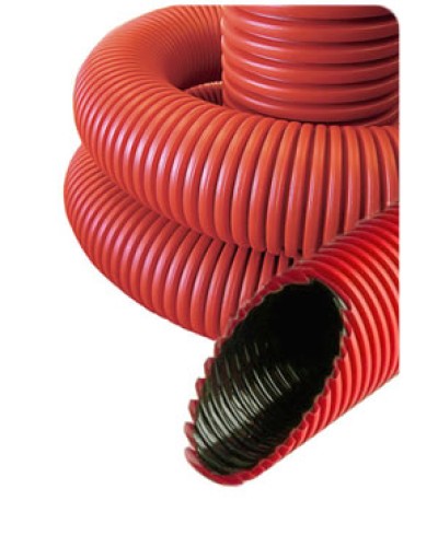 NR040 Гофрированные трубы для прокладки кабеля под землей с протяжкой D40мм (внешн.) (801040) в Оренбурге Труба гофрированная Pintop.ru