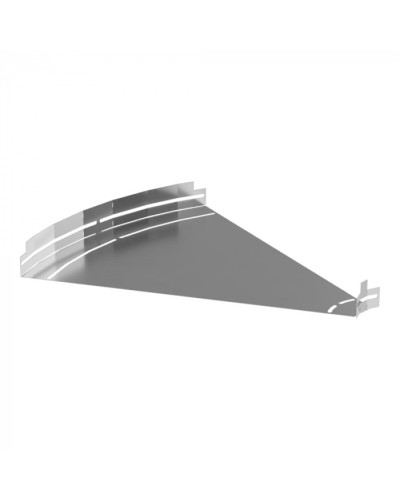 Угол горизонтальный изменяемый 0-45 градусов Стандарт INOX (AISI 304) 600х50 Промрукав (PR16.3602) в Оренбурге Аксессуары для лотков Pintop.ru