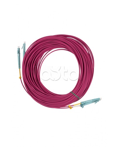 Патч-корд MM 50/125(OM4), LC-LC, duplex, 10G/40G, LSZH, 25 м Hyperline FC-D2-504-LC/PR-LC/PR-H-25M-LSZH-MG в Оренбурге Патч-корды оптические Pintop.ru