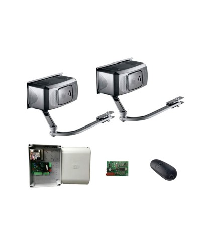 Комплект автоматики для двухстворчатых распашных ворот Came F1000 KIT на основе привода F1000 (блок управления ZF1N, радиоуправление) в Оренбурге Автоматизация ворот Pintop.ru