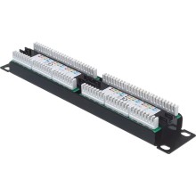 Панель коммутационная 10", 1U, 12 портов UTP, RJ-45, CAT 5e REXANT 04-0025