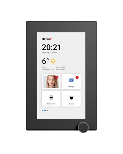 IP-видеодомофон BAS-IP AZ-07L BLACK в Оренбурге Абонентские IP устройства Pintop.ru